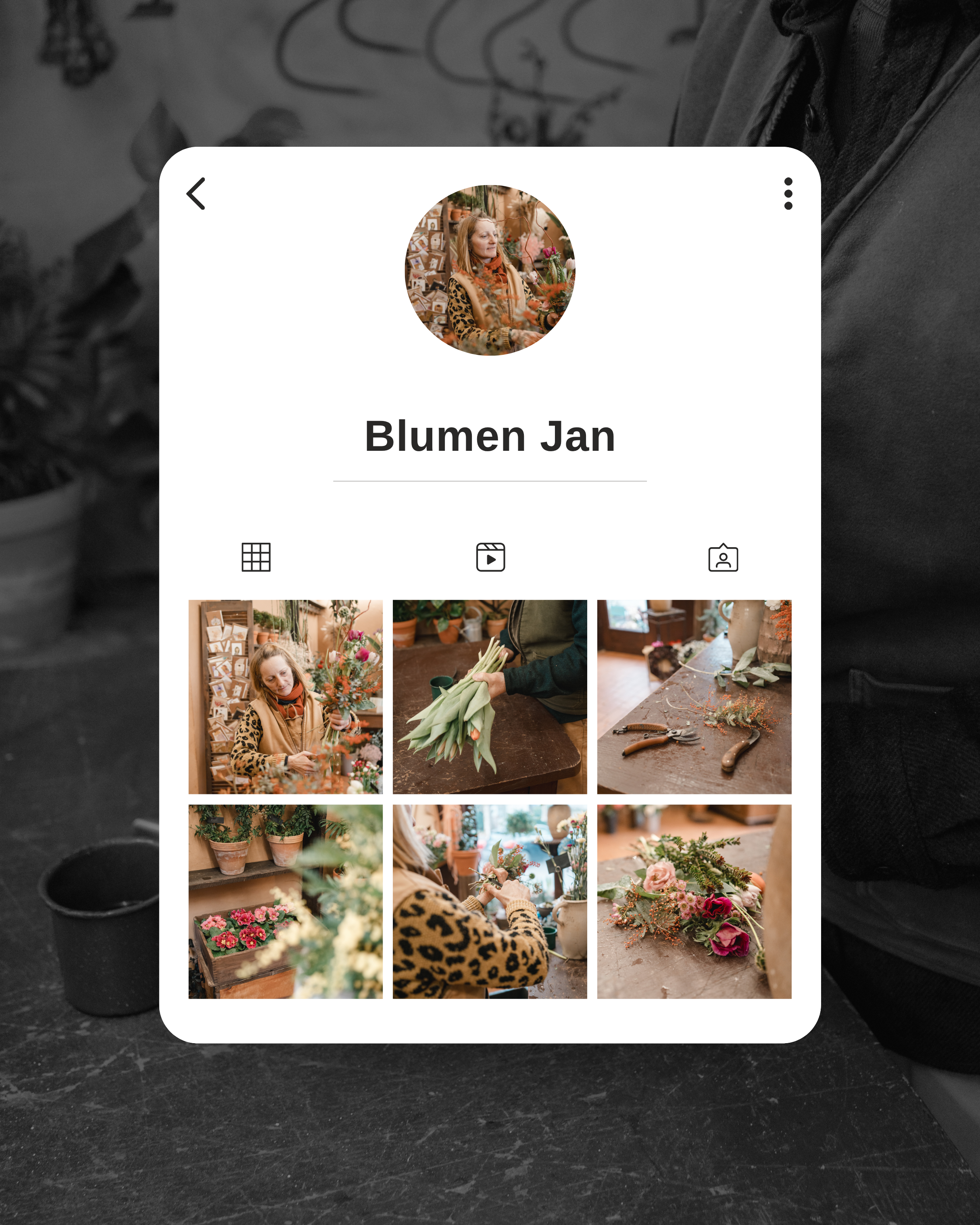 Beispiel Außenwirkung — Blumenladen